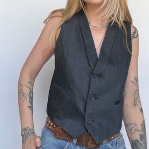 Stella Forest textured gray waistcoat